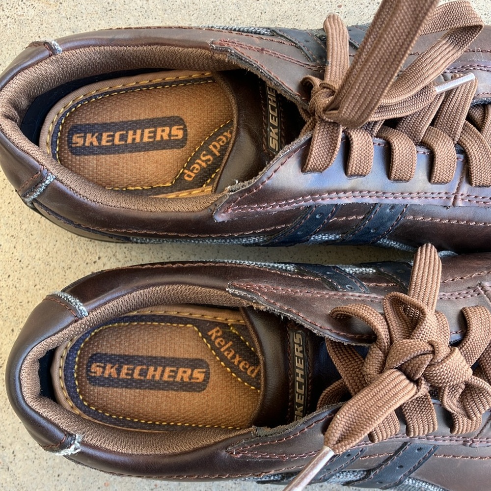 Skechers Relaxed Step Talus-Burk Leather Shoes, 8.5 - Picture 2 of 6